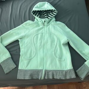 Lululemon scuba zip mint green